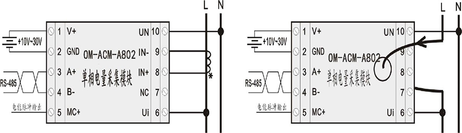 單相電量?jī)xOM-ACM-A802